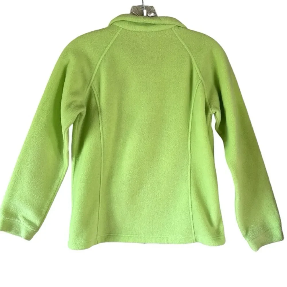 Columbia Girls Neon Yellow Full Zip Fleece Jacket